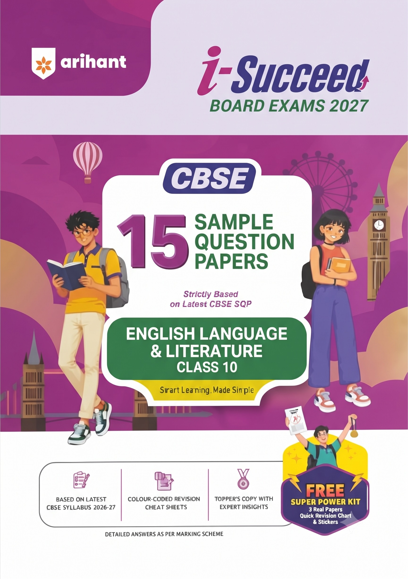 Arihant i-Succeed 15 Sample Paper English Language and Litrature CBSE Class 10 2026-27 Edition