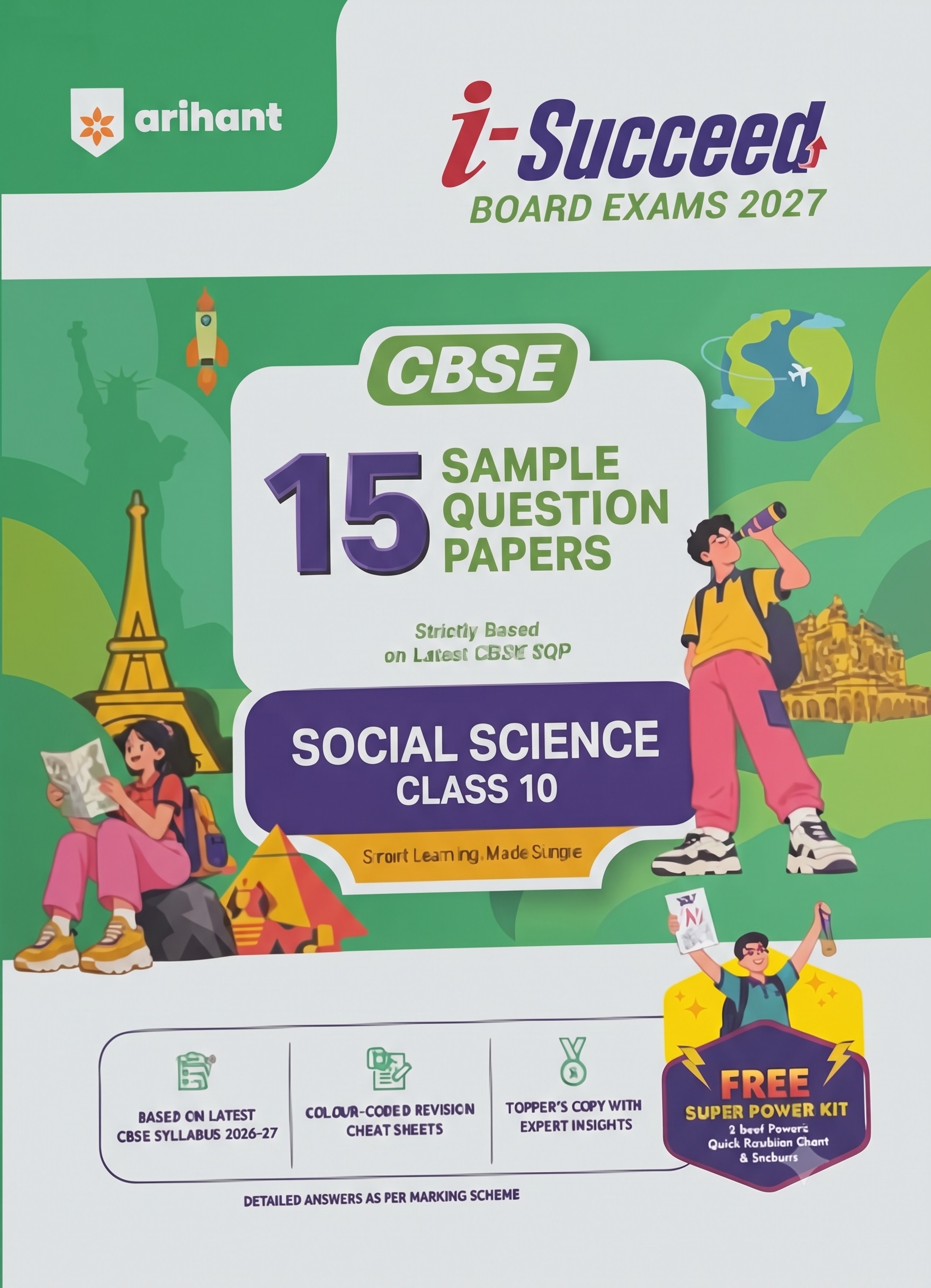 Arihant i-Succeed 15 Sample Paper Social Science CBSE Class 10 2026-27 Edition