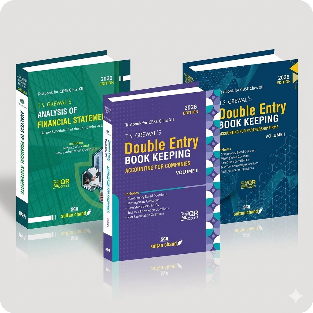 T.S. Grewal Class 12 Accountancy 3-in-1 Combo 2026 Edition