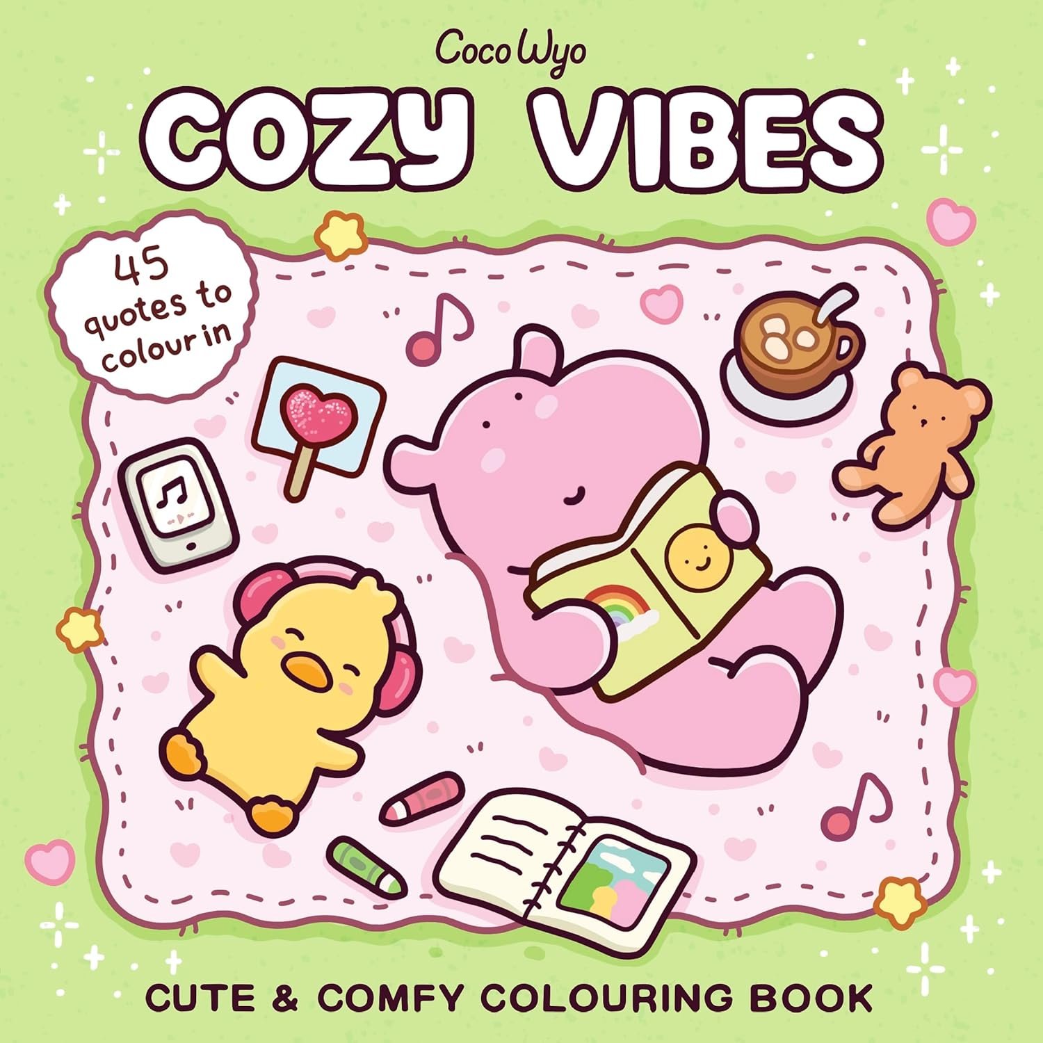 Cozy Vibes Colouring Book by Coco Wyo